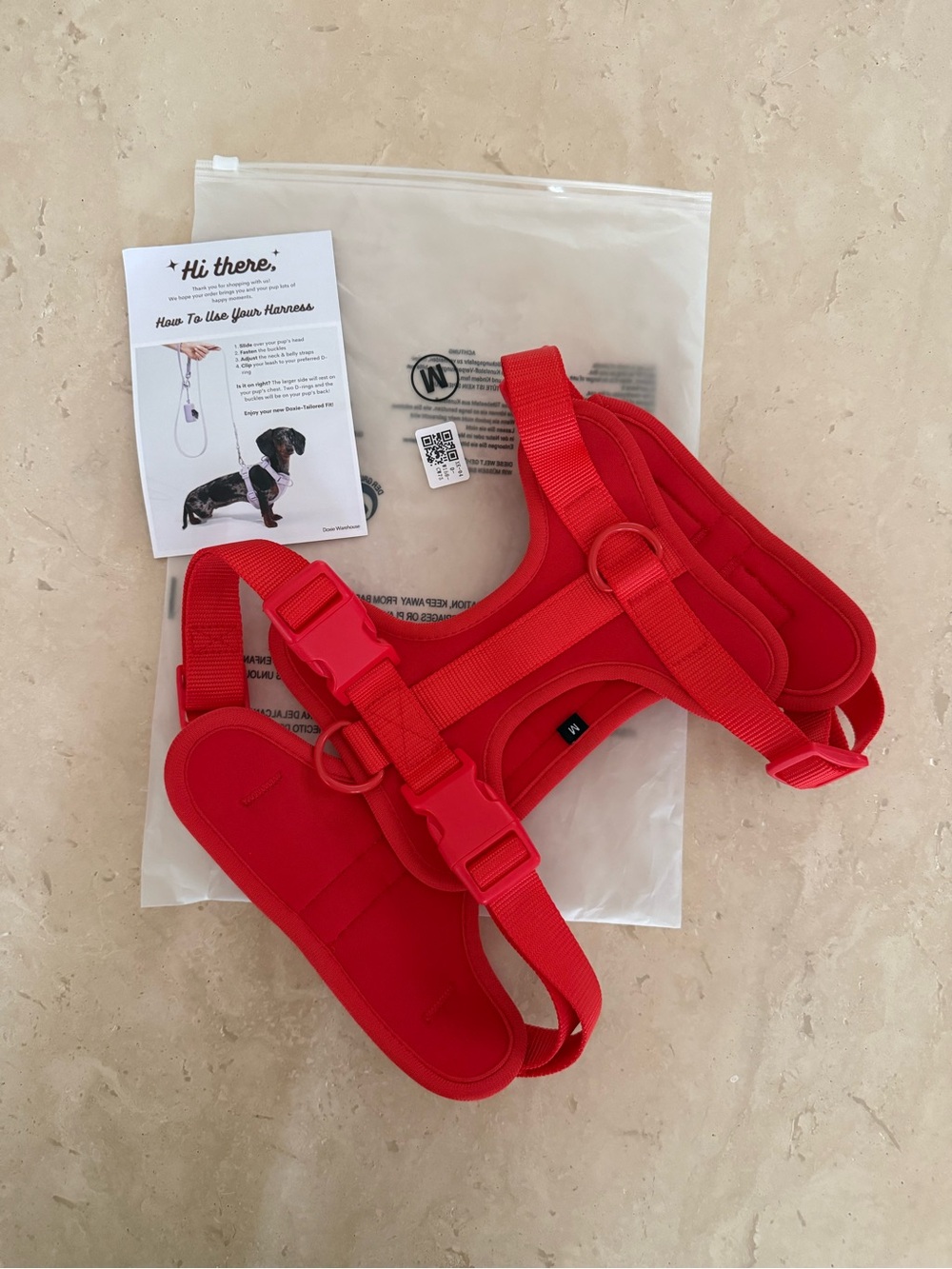 Doxie Warehouse Red Dog Harness  M